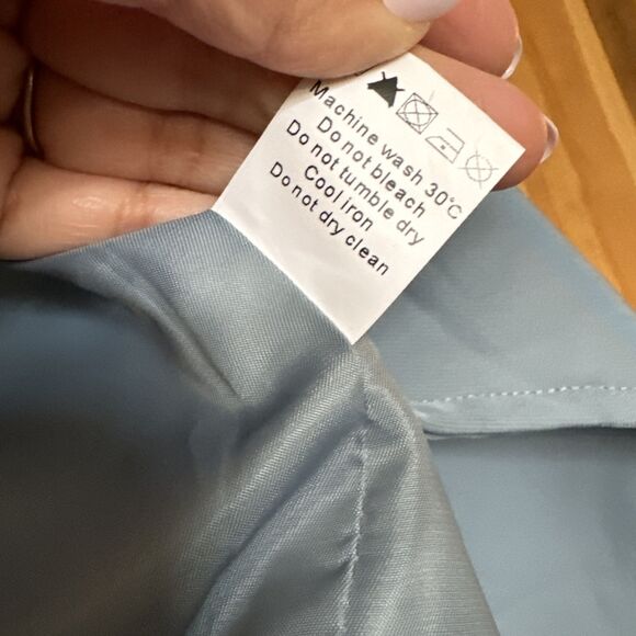 Allegra K Open Front Cardigan Jacket Work Office Business Suit Blazer Blue Sz M - Picture 10 of 16